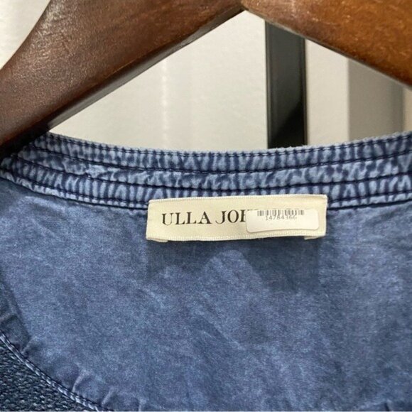 Ulla Johnson Indigo Acid Blue Sadie Puff-Sleeve 6-pocket Banded Cuffs Jumpsuit S - Picture 5 of 13